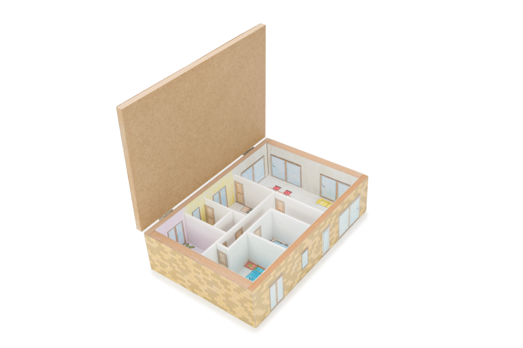 Maquette vakantiehuisje - Uitgeverij TESS